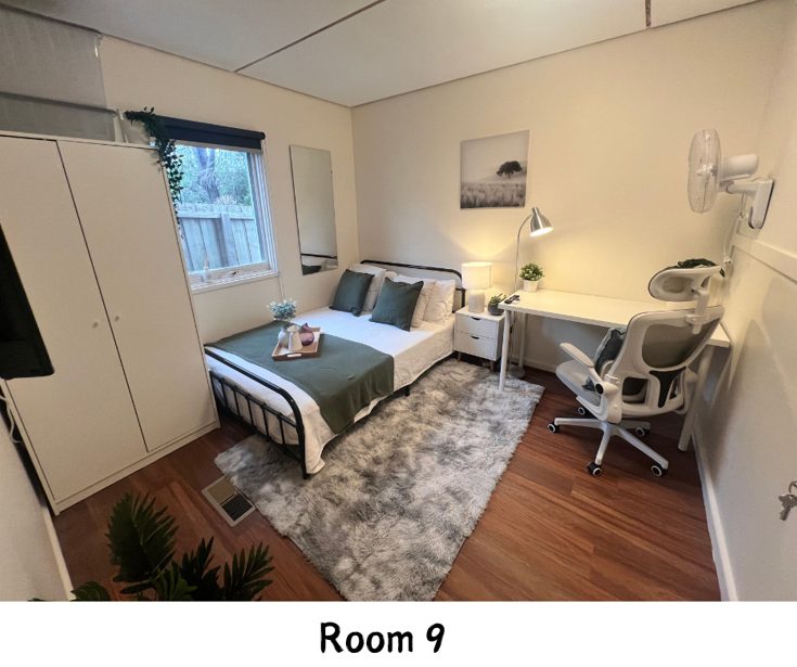 9 rooms in a share house, Burwood